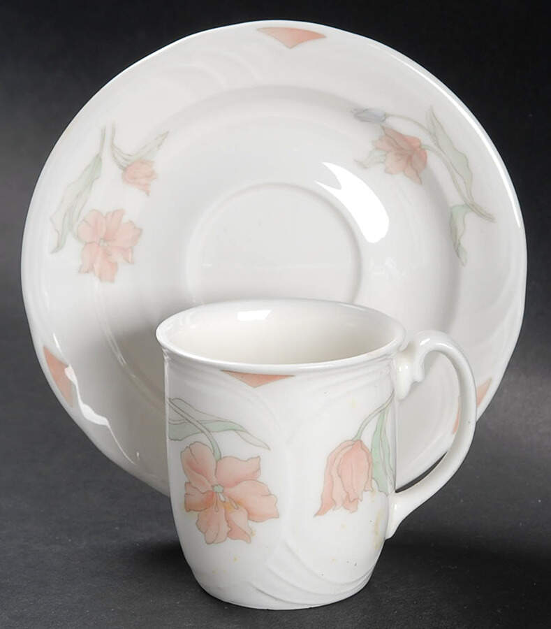 Fantasia Flat Demitasse Cup & Saucer Set by Royal Albert-1
