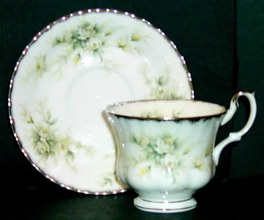 First Love (Montrose) Footed Cup & Saucer Set by Royal Albert-1