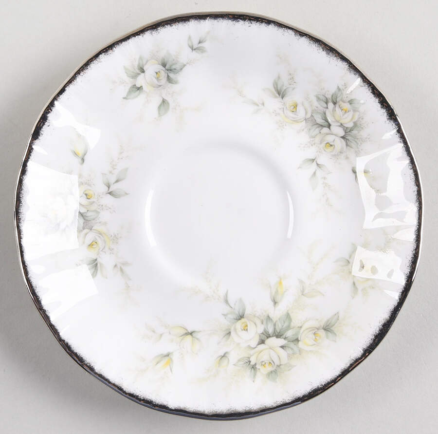 First Love (Elizabeth Shape) Saucer by Royal Albert-1