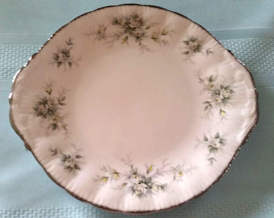 First Love (Elizabeth Shape) Handled Cake Plate by Royal Albert-1