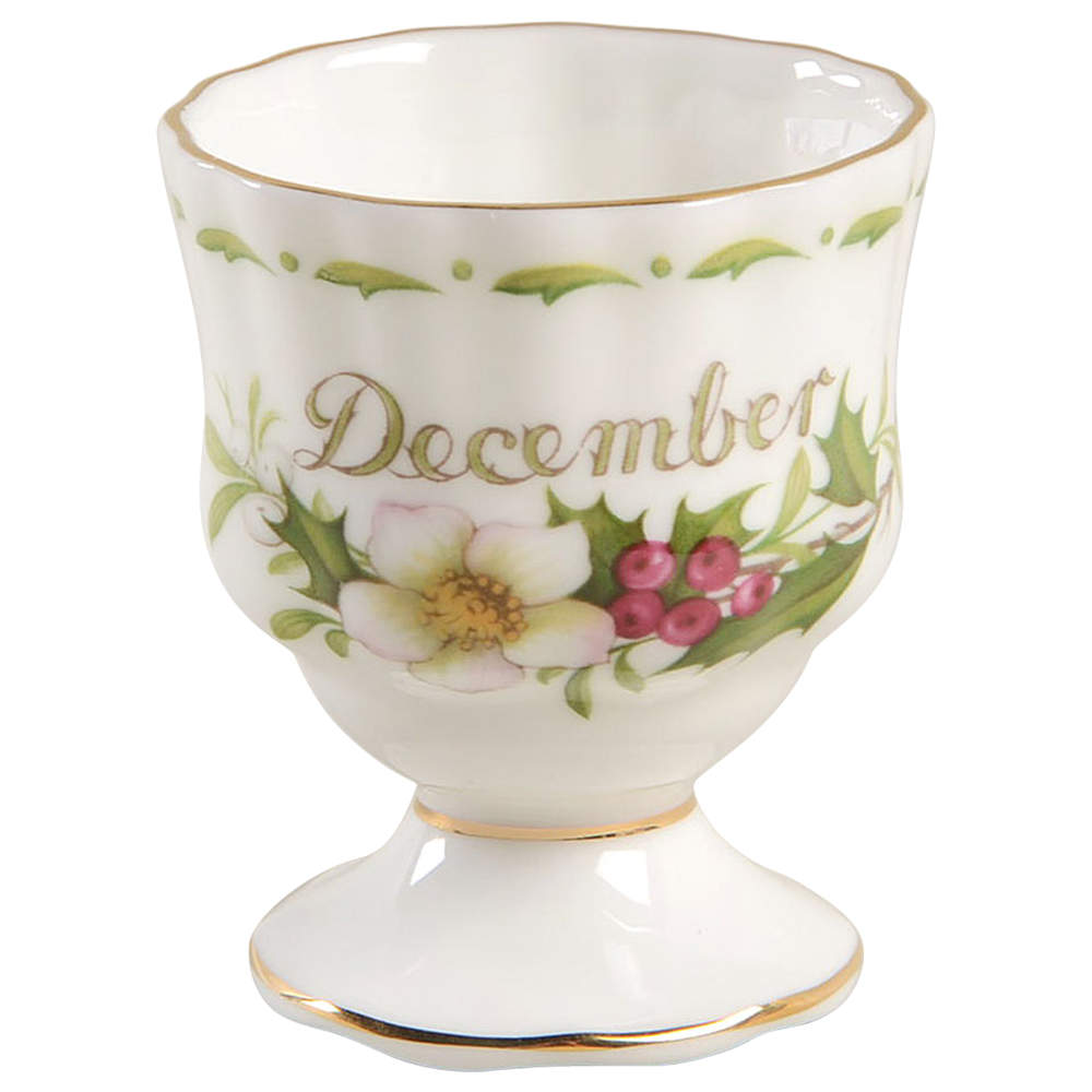 Flower of The Month (Newer, Montrose) Single Egg Cup by Royal Albert-1
