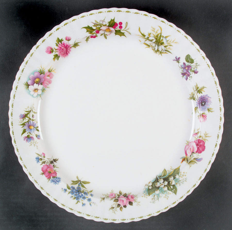 Flower of The Month (Newer, Montrose) 13" Chop Plate (Round Platter) by Royal Albert-1