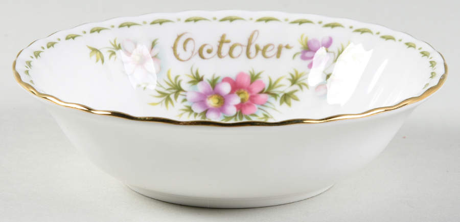 Flower of The Month (Newer, Montrose) Fruit/Dessert (Sauce) Bowl by Royal Albert-1