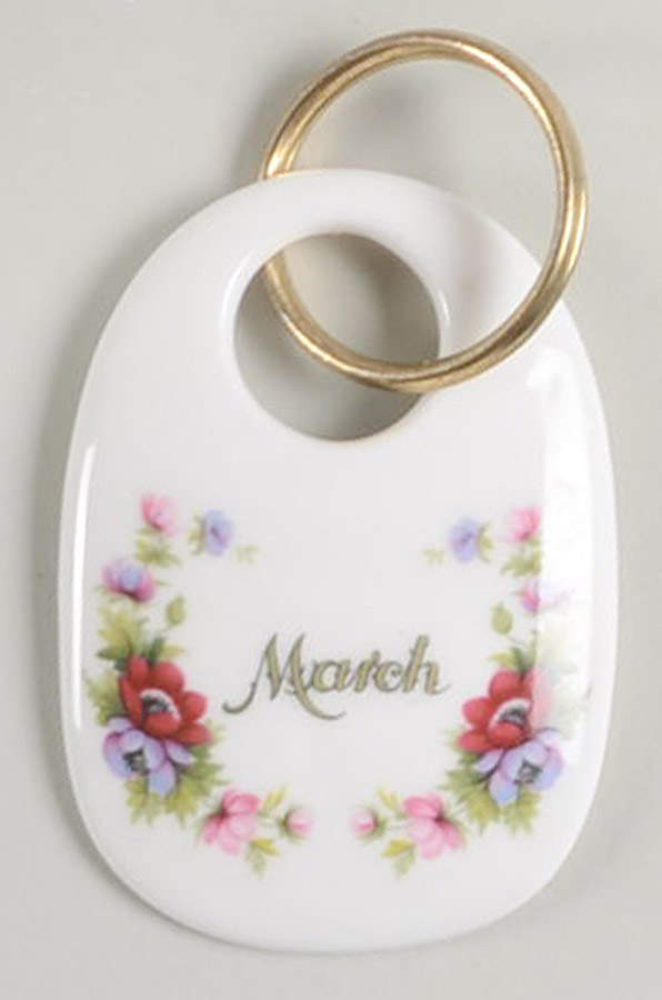 Flower of The Month (Newer, Montrose) Key Ring by Royal Albert-1