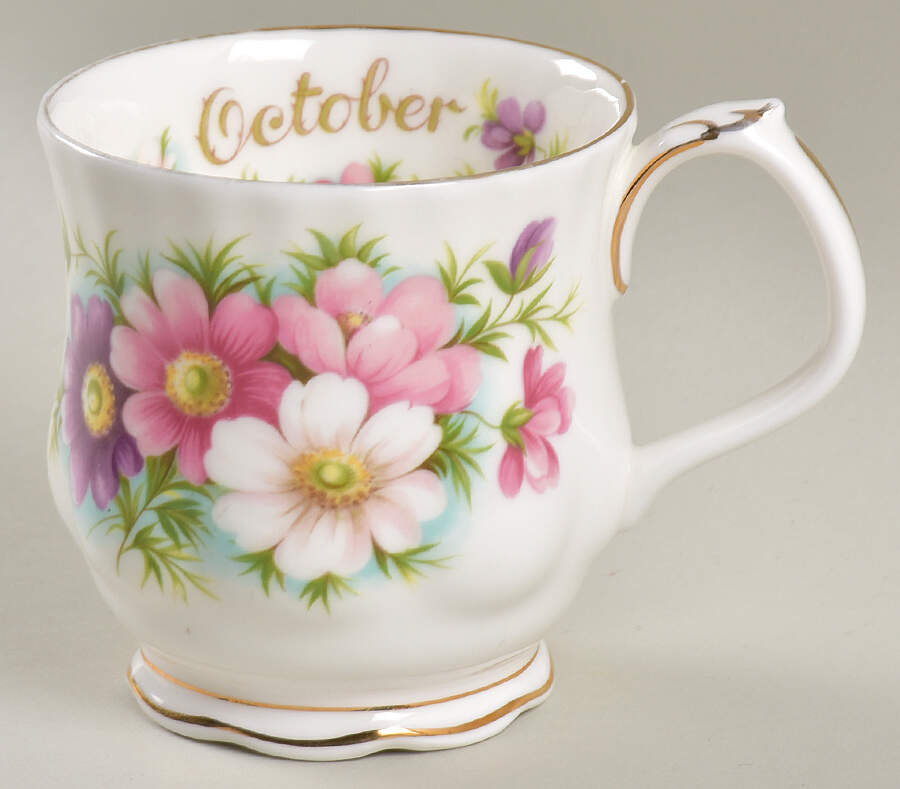 Flower of The Month (Newer, Montrose) Mug by Royal Albert-1