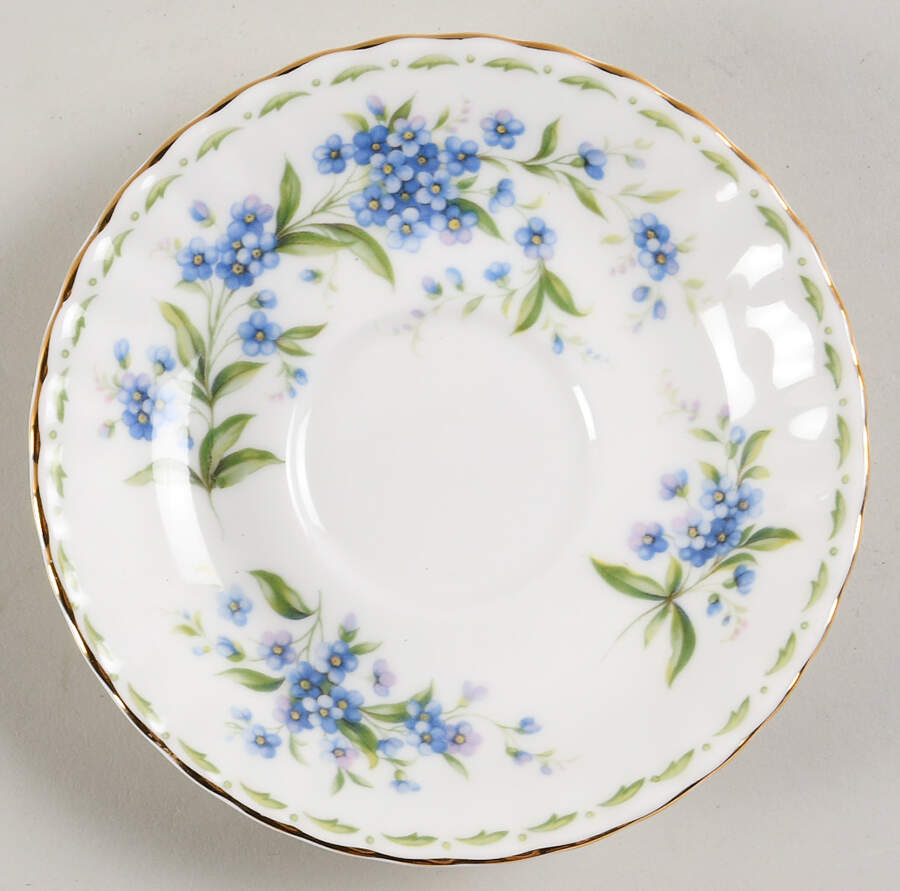Flower of The Month (Newer, Montrose) Saucer for Footed Cup by Royal Albert-1