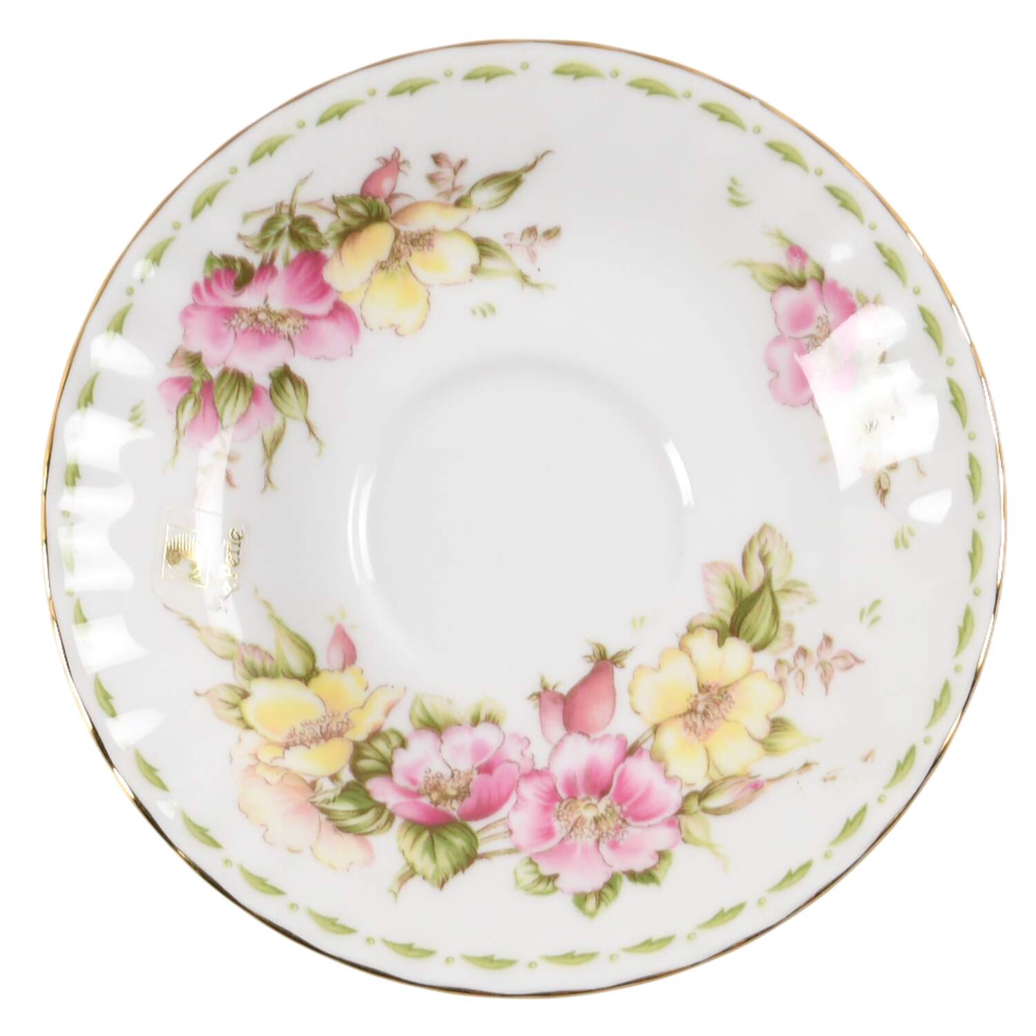 Flower of The Month (Newer, Montrose) Saucer for Footed Cup by Royal Albert-1