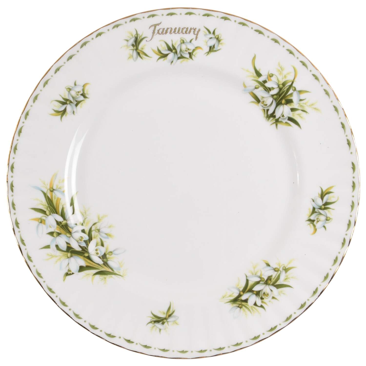 Flower of The Month (Newer, Montrose) Dinner Plate by Royal Albert-1