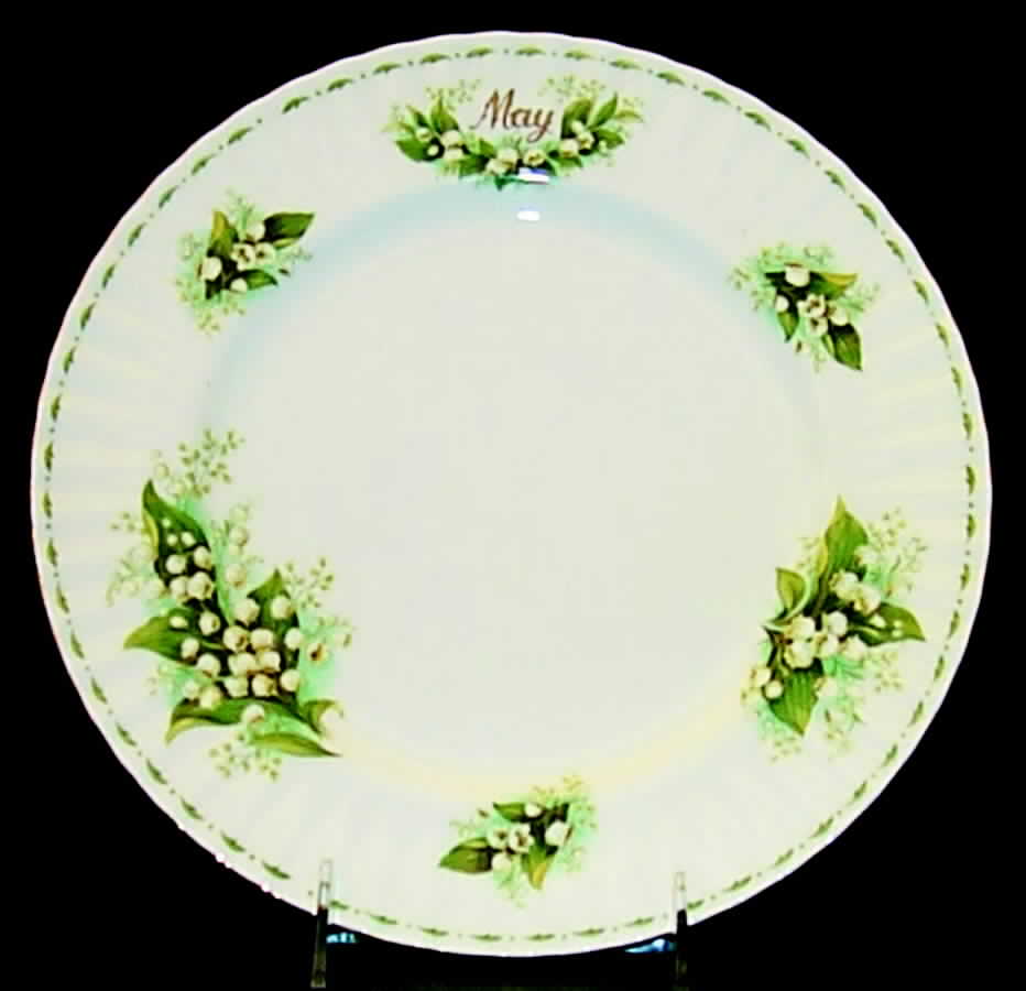 Flower of The Month (Newer, Montrose) Dinner Plate by Royal Albert-1