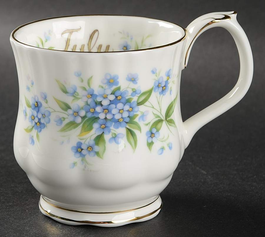 Flower of The Month (Newer, Montrose) Mug by Royal Albert-1