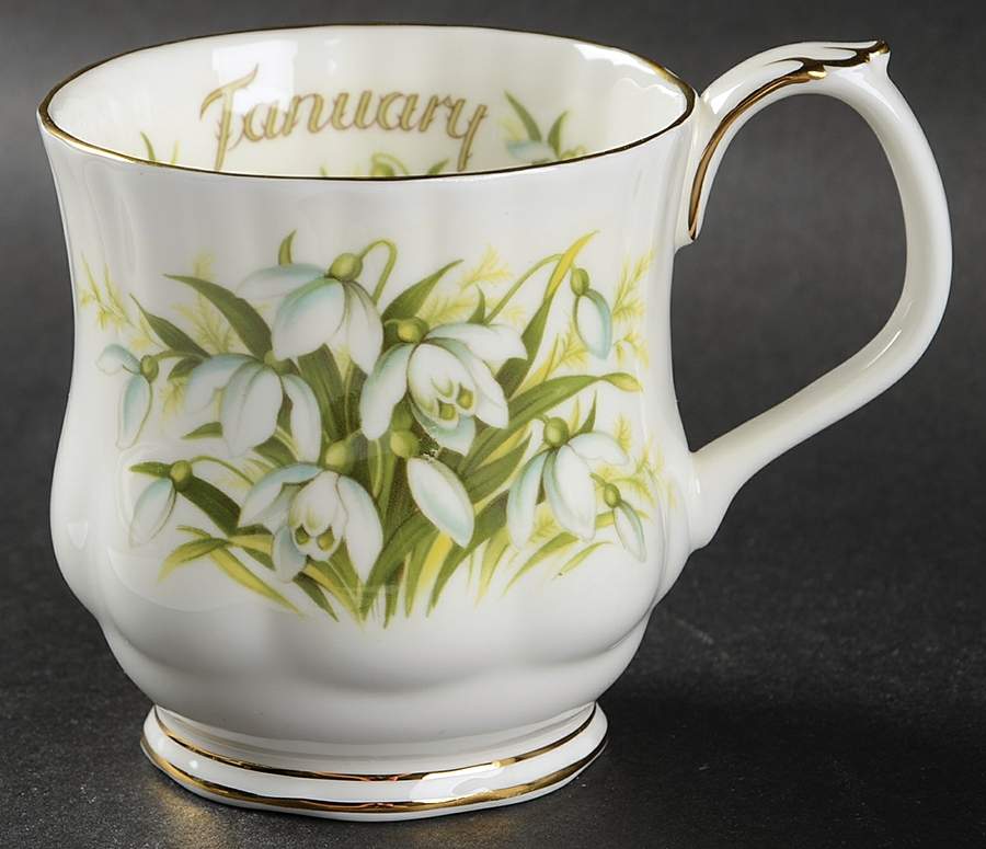 Flower of The Month (Newer, Montrose) Mug by Royal Albert-1