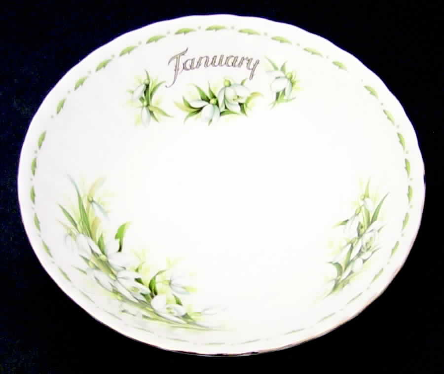 Flower of The Month (Newer, Montrose) Coupe Cereal Bowl by Royal Albert-1