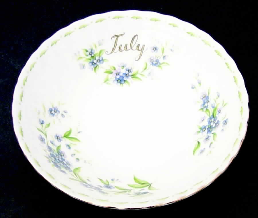 Flower of The Month (Newer, Montrose) Coupe Cereal Bowl by Royal Albert-1