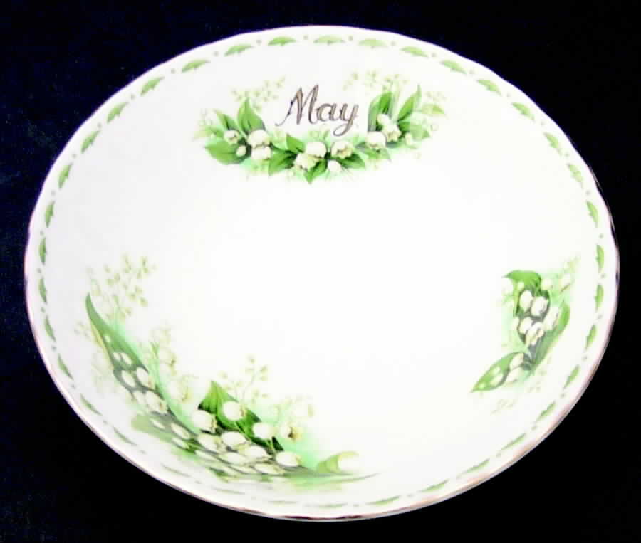 Flower of The Month (Newer, Montrose) Coupe Cereal Bowl by Royal Albert-1