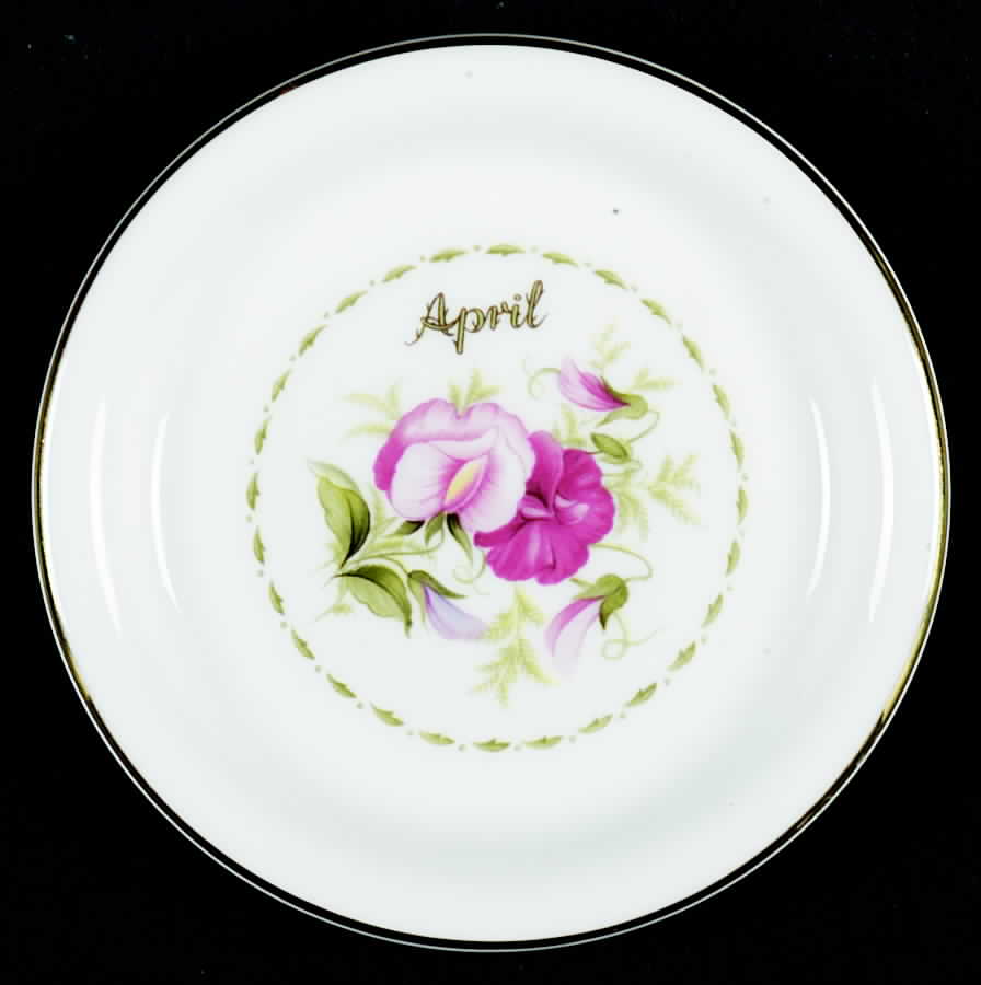 Flower of The Month (Newer, Montrose) Coaster by Royal Albert-1