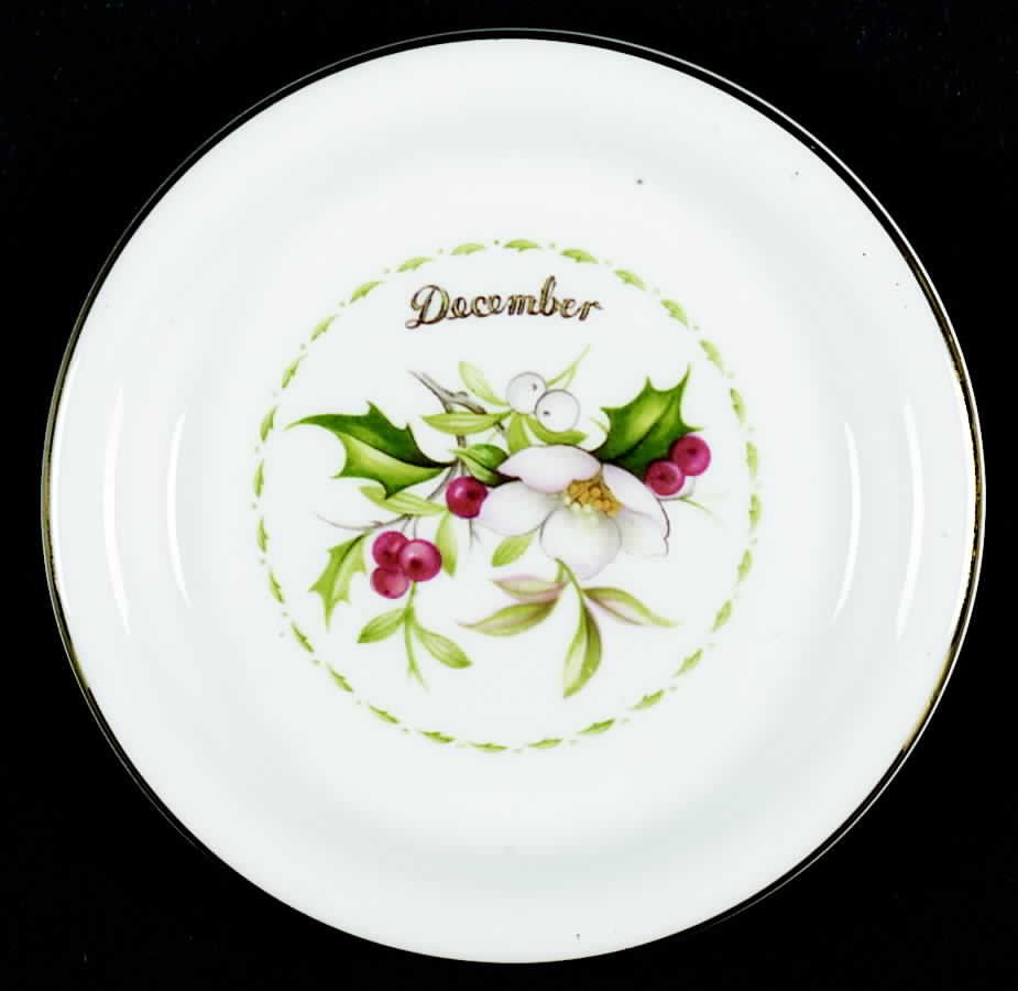 Flower of The Month (Newer, Montrose) Coaster by Royal Albert-1