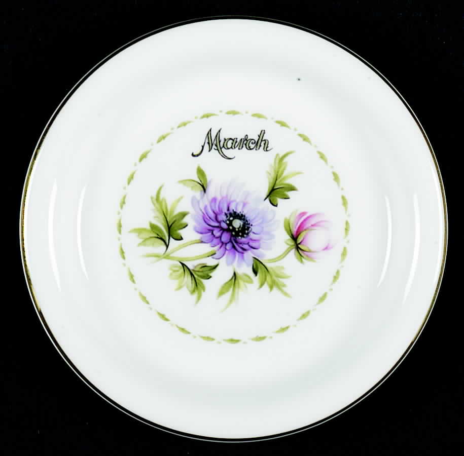 Flower of The Month (Newer, Montrose) Coaster by Royal Albert-1