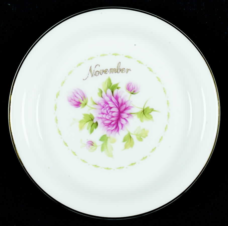 Flower of The Month (Newer, Montrose) Coaster by Royal Albert-1