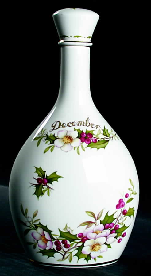 Flower of The Month (Newer, Montrose) Decanter and Stopper by Royal Albert-1