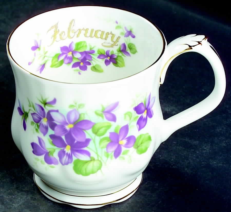 Flower of The Month (Newer, Montrose) Mug by Royal Albert-1