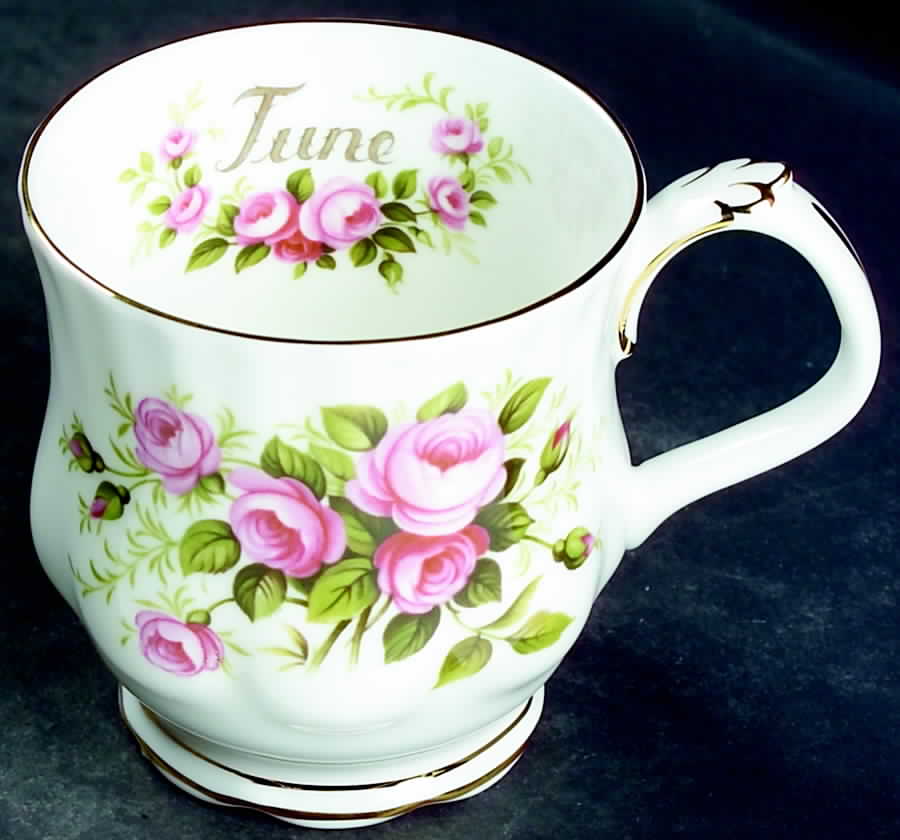 Flower of The Month (Newer, Montrose) Mug by Royal Albert-1