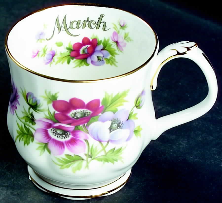 Flower of The Month (Newer, Montrose) Mug by Royal Albert-1