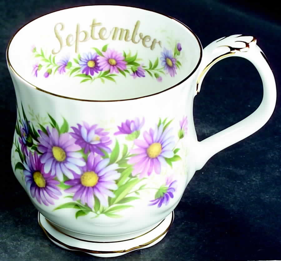 Flower of The Month (Newer, Montrose) Mug by Royal Albert-1