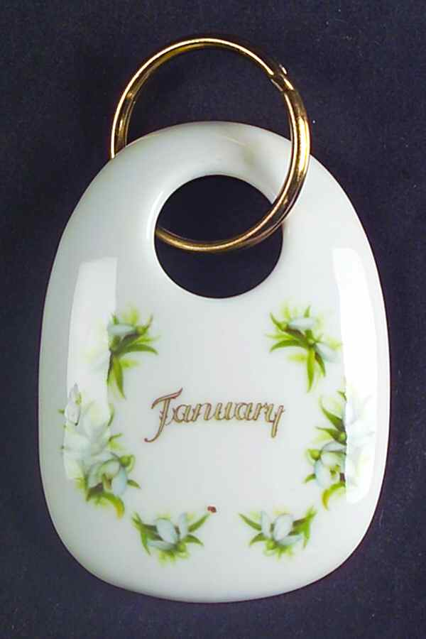 Flower of The Month (Newer, Montrose) Key Ring by Royal Albert-1