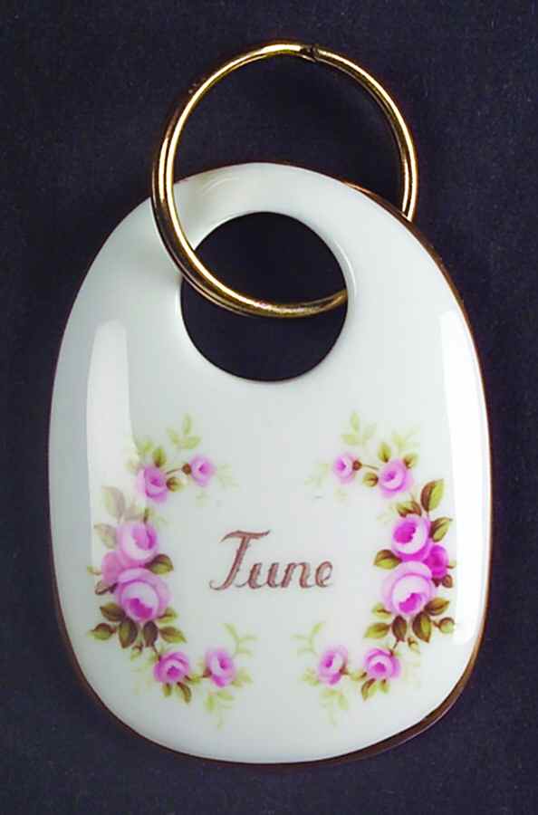 Flower of The Month (Newer, Montrose) Key Ring by Royal Albert-1