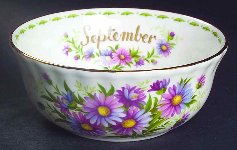 Flower of The Month (Newer, Montrose) Oatmeal Bowl by Royal Albert-1