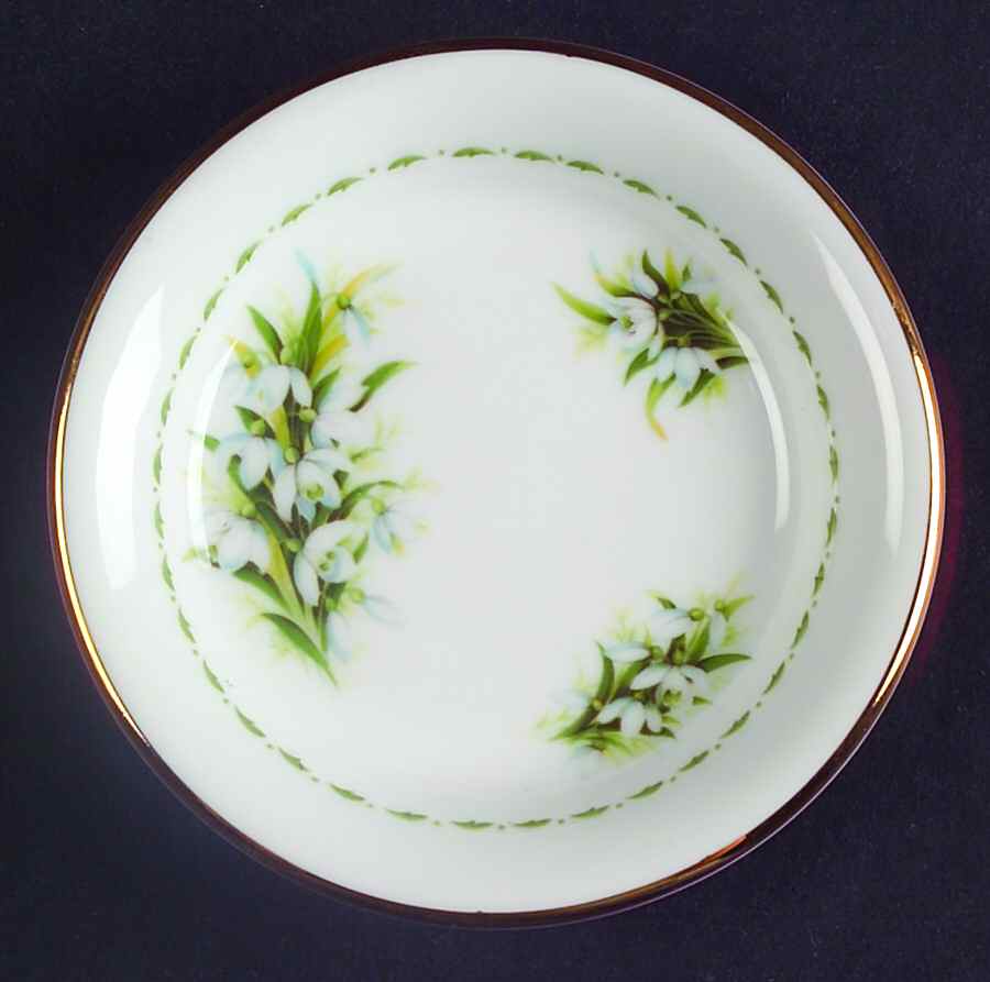 Flower of The Month (Newer, Montrose) Butter Pat by Royal Albert-1