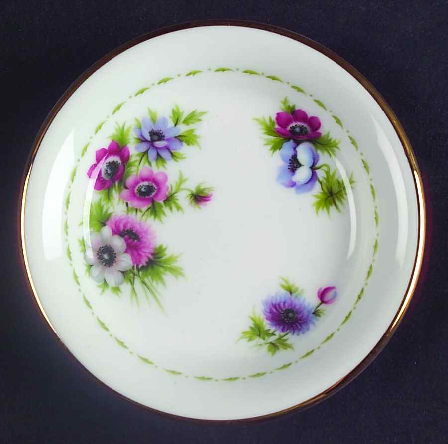 Flower of The Month (Newer, Montrose) Butter Pat by Royal Albert-1