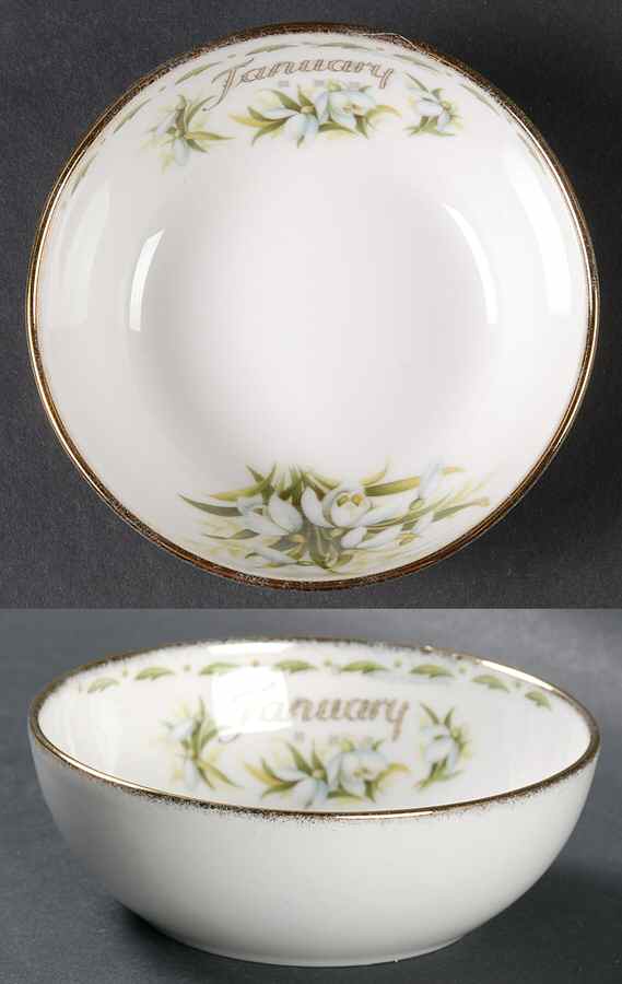 Flower of The Month (Newer, Montrose) Mini Open Sugar Bowl by Royal Albert-1