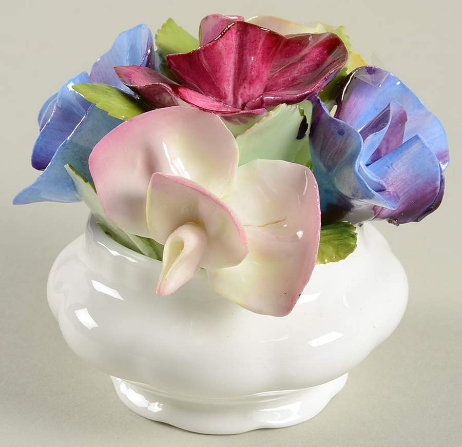 Flower of The Month (Newer, Montrose) Floral Cluster by Royal Albert-1