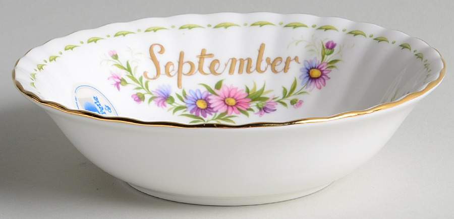 Flower of The Month (Newer, Montrose) Fruit/Dessert (Sauce) Bowl by Royal Albert-1