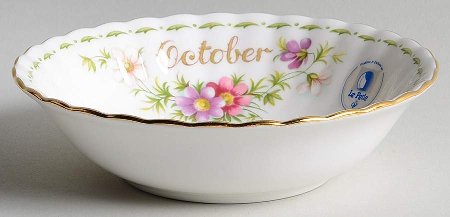 Flower of The Month (Newer, Montrose) Fruit/Dessert (Sauce) Bowl by Royal Albert-1