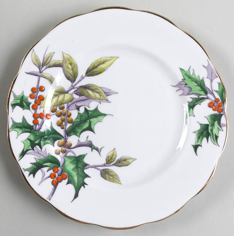 Flower of The Month (Older, Hampton) Bread & Butter Plate by Royal Albert-1