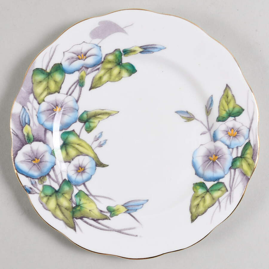 Flower of The Month (Older, Hampton) Bread & Butter Plate by Royal Albert-1