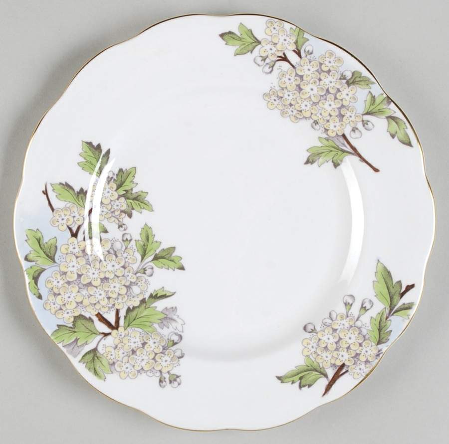 Flower of The Month (Older, Hampton) Salad Plate by Royal Albert-1