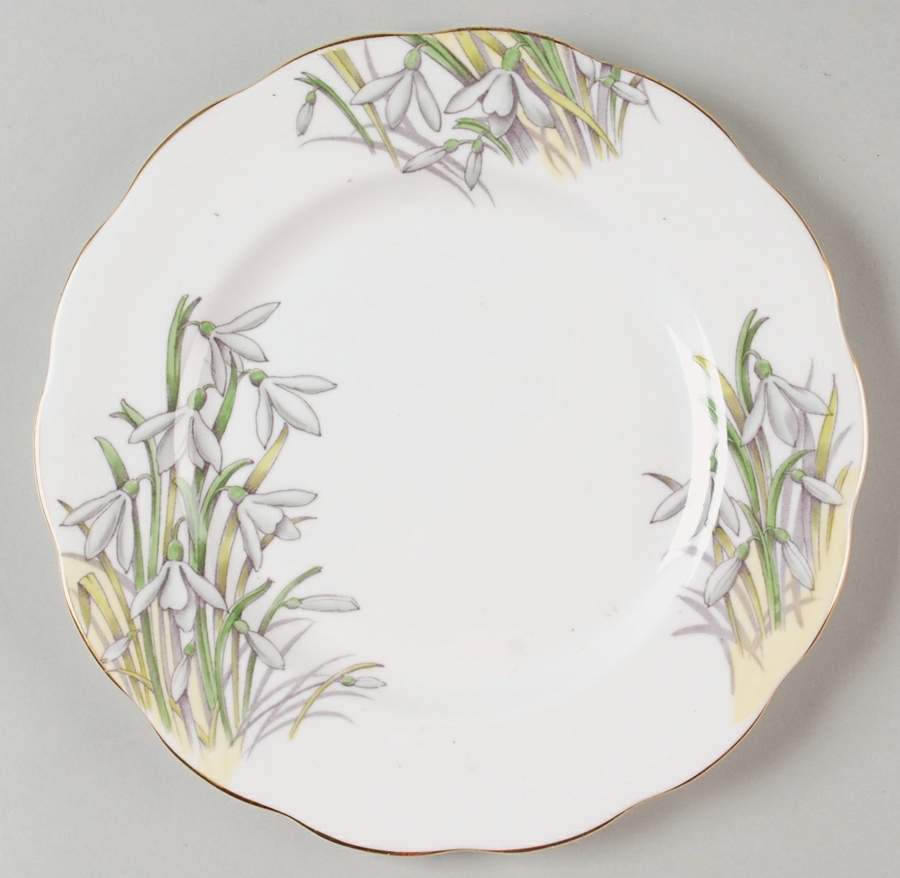 Flower of The Month (Older, Hampton) Salad Plate by Royal Albert-1