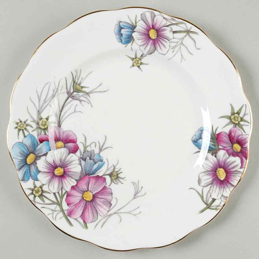 Flower of The Month (Older, Hampton) Salad Plate by Royal Albert-1