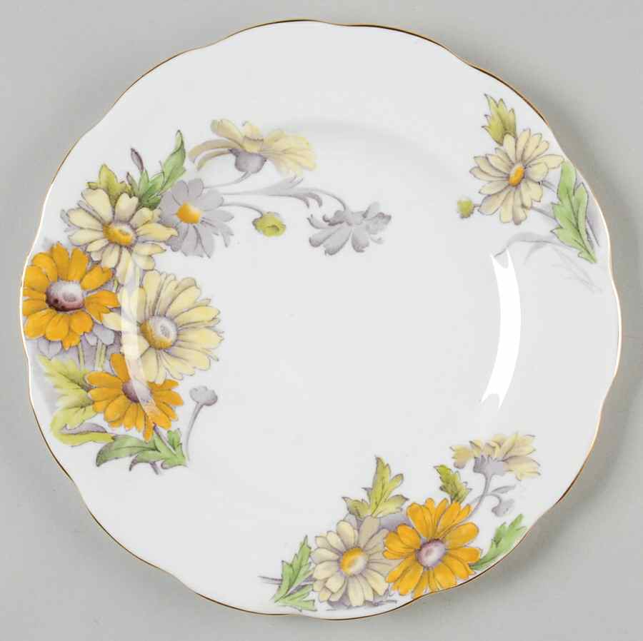 Flower of The Month (Older, Hampton) Salad Plate by Royal Albert-1