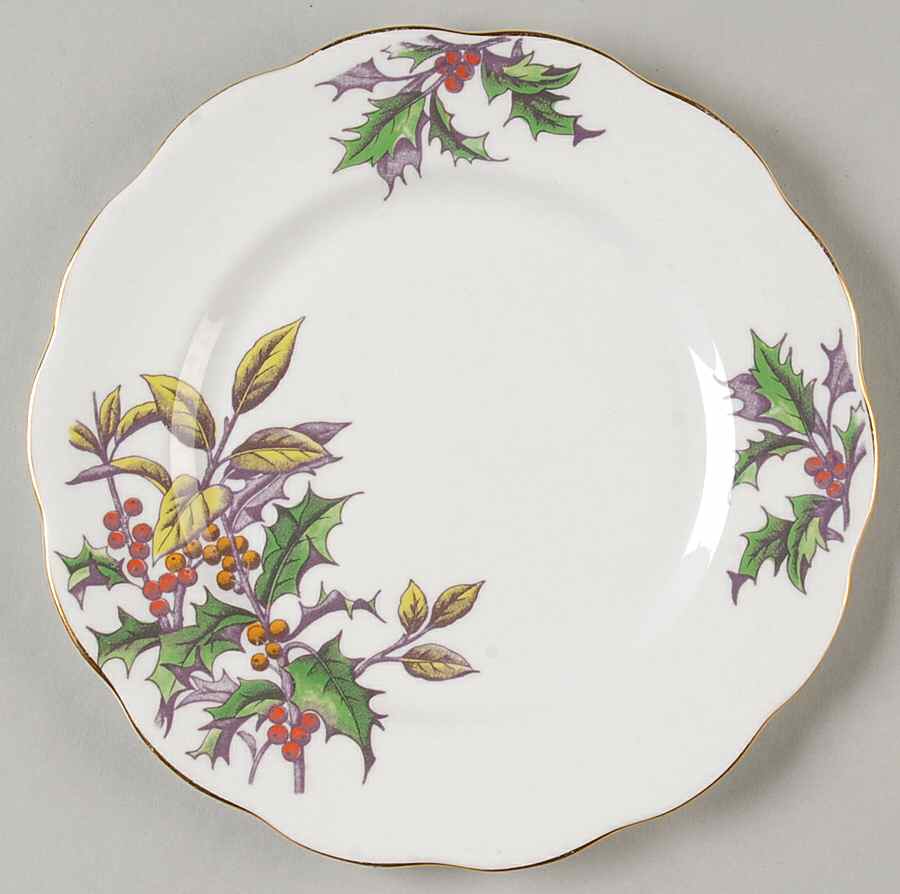 Flower of The Month (Older, Hampton) Salad Plate by Royal Albert-1
