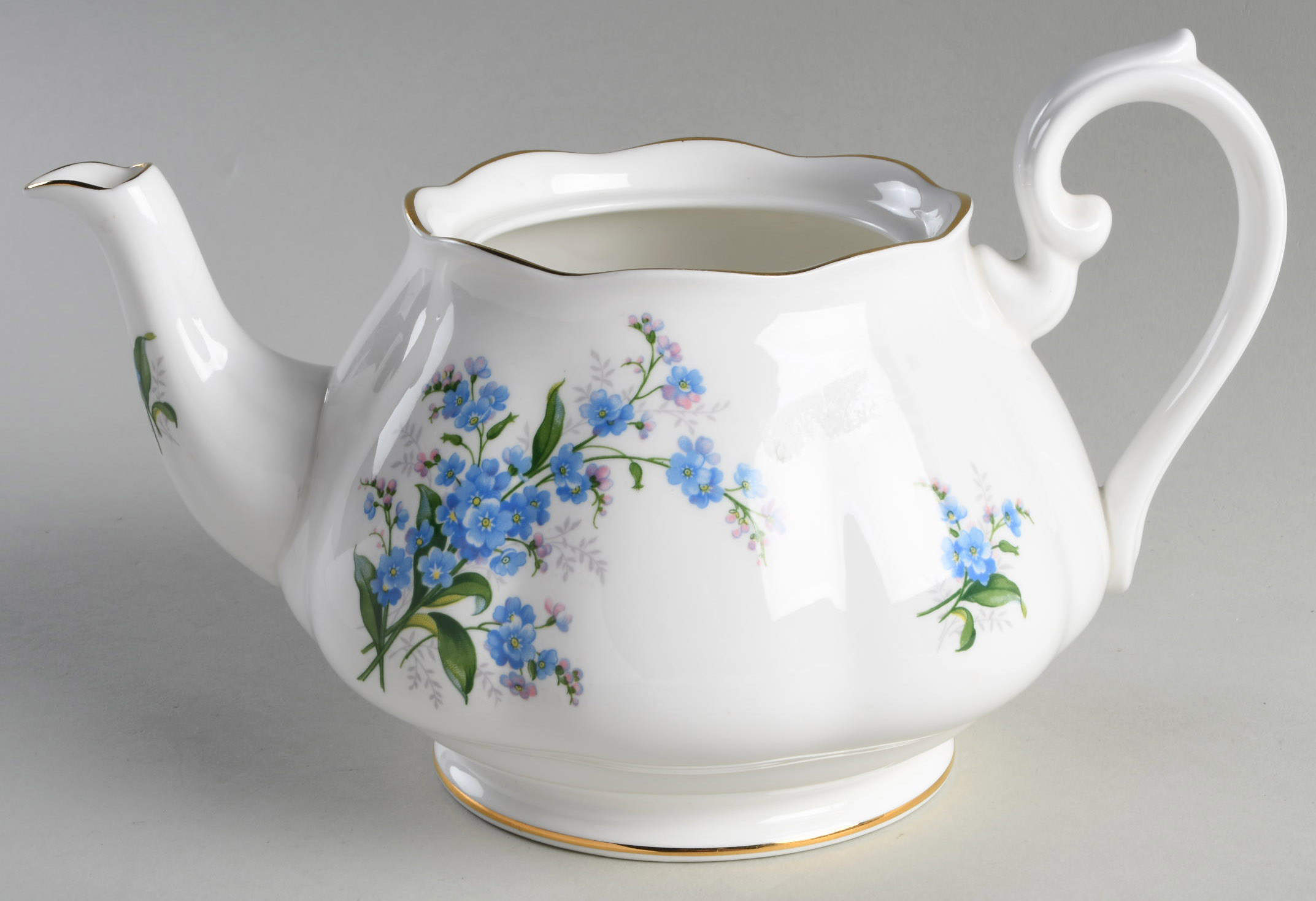 Forget Me Not Teapot No Lid by Royal Albert-1