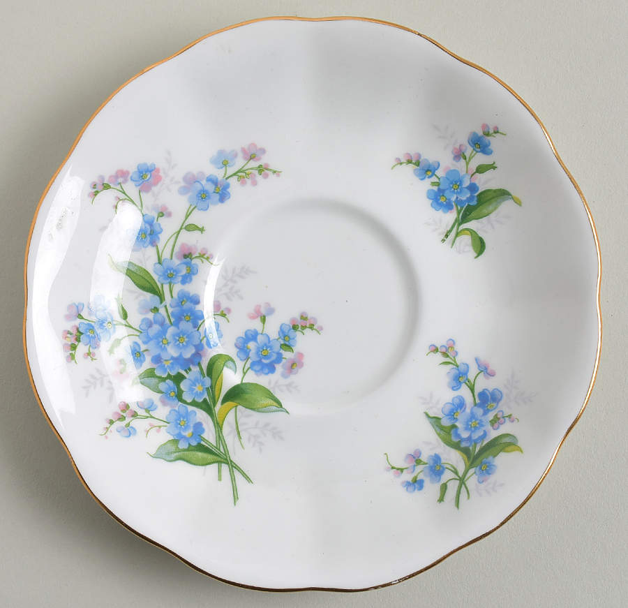 Forget Me Not Saucer for Footed Cup by Royal Albert-1