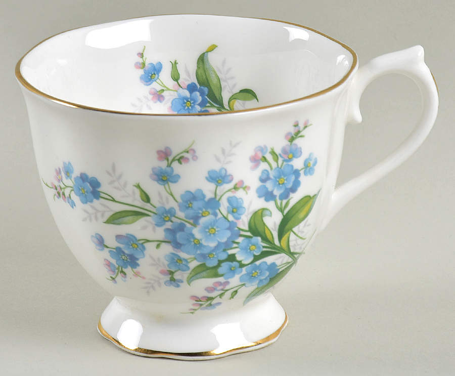 Forget Me Not Footed Cup by Royal Albert-1