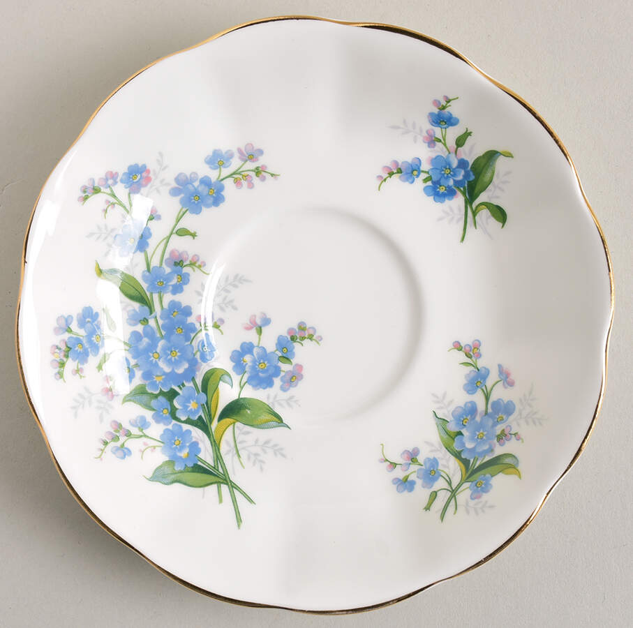 Forget Me Not Saucer for Footed Cup by Royal Albert-1