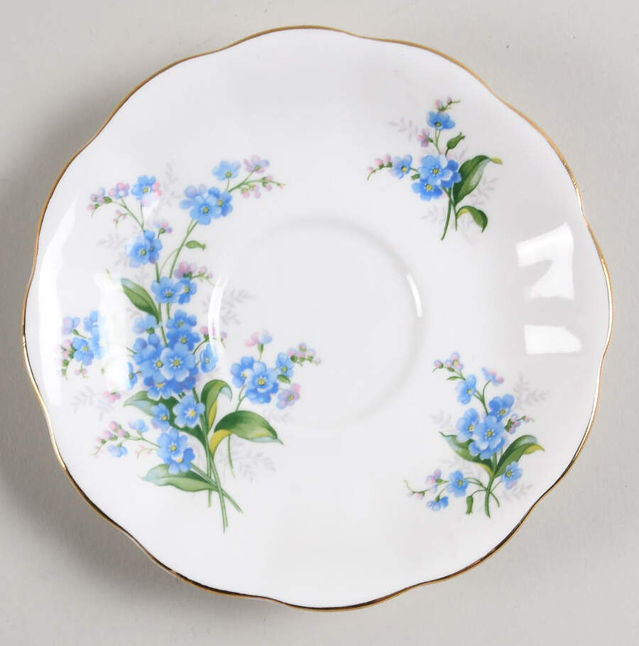 Forget Me Not Saucer for Footed Cup by Royal Albert-1