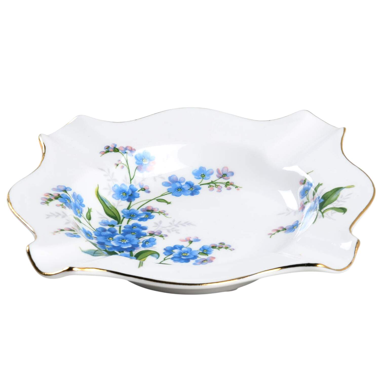 Forget Me Not 4" Ashtray by Royal Albert-1