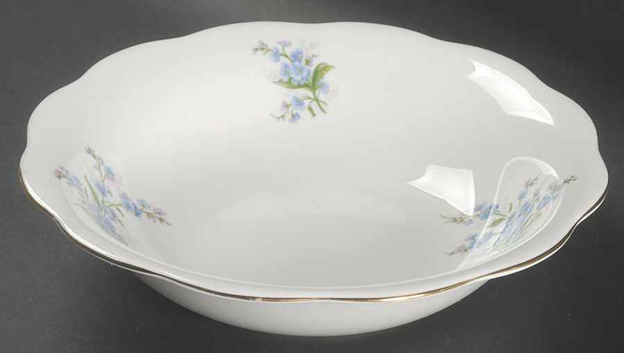 Forget Me Not 9" Round Vegetable Bowl by Royal Albert-1
